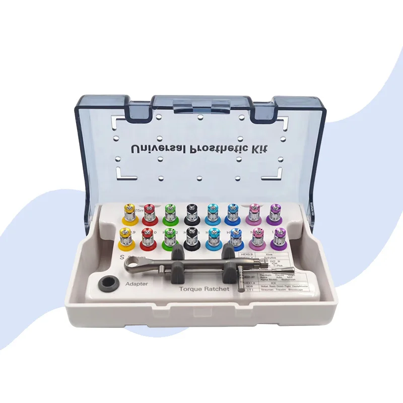 Dental Universal Implant Torque Screwdrivers Wrench Dental Implant Restoration Tool Kit 10-70NCM