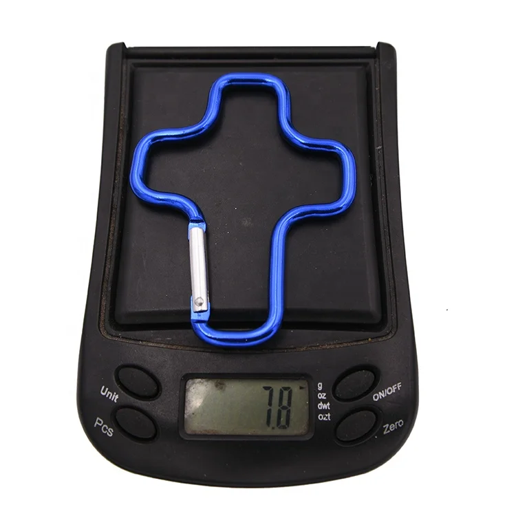 China factory wholesale the promotional key chain aluminum cross carabiner clip
