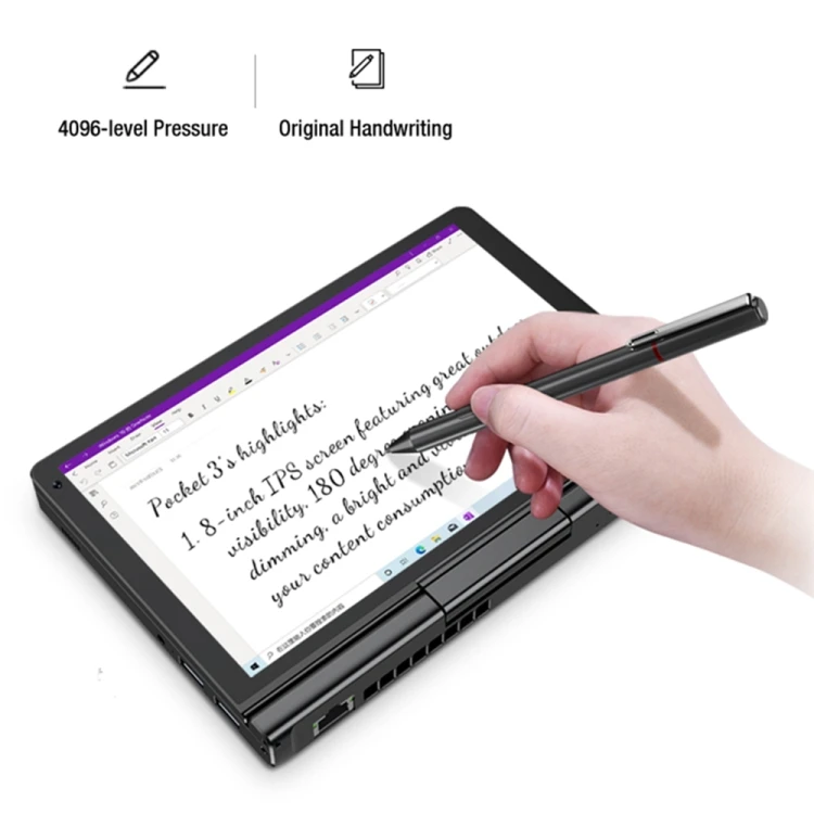 2023 New Fashion Business EU Plug GPD Pocket 3 Mini Laptop 8.0 inch 8GB 512GB Windows 11 Intel Pentium Silver N6000 Quad Core