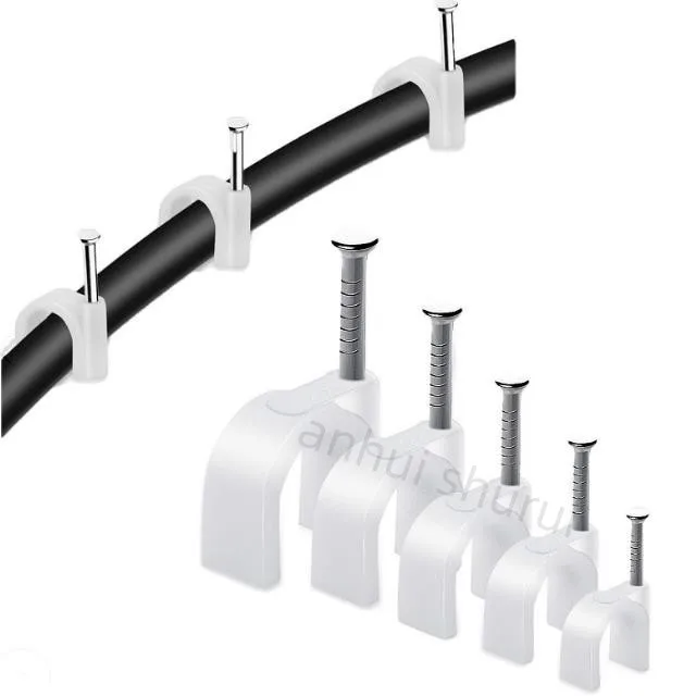 ANHUI Hot Sale Circle Cable Clips Plastic Wire Clips Plastic Clamps Mini Plastic China 100pcs/nylon Bag 10000 Bags SR PP PE