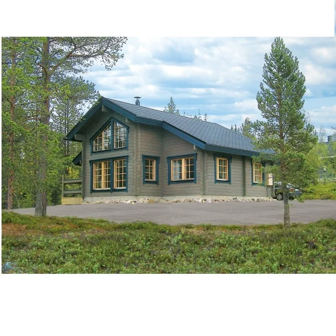 150sqm 2 floors pine wooden house