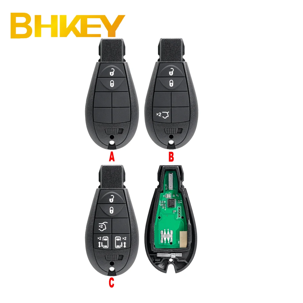 For Chrysler 2008 2009 2010 300C 2B 3B 5B Remote Key Fob 433Mhz M3N5WY783X IYZ-C01C 46 Chip Half Smart