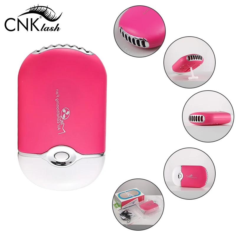 USB Rechargeable Air Dryer Portable Mini Eyelash Fans For Lashes Extensions