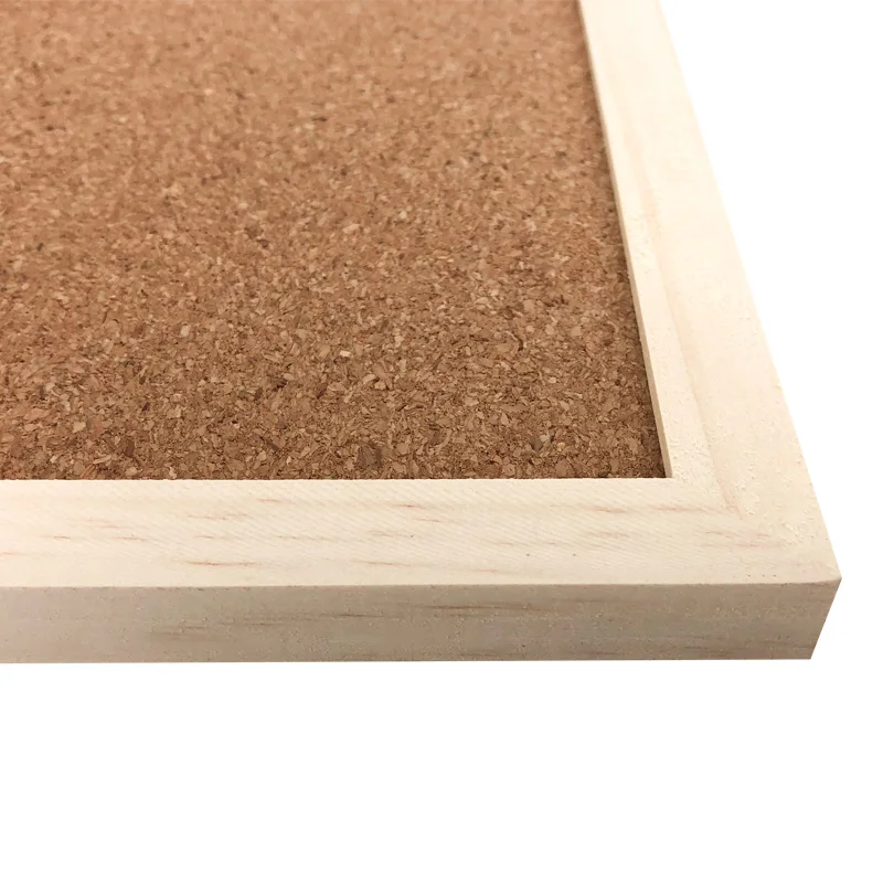 Оптовая продажа низкая цена доска с рамкой булавка напоминание сообщение пробковая в деревянной рамке