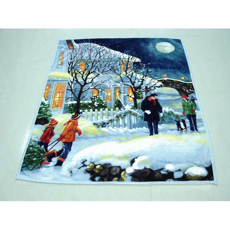 
Stock Wholesale 3d Animal Patterns Winter Warm Animal Printed Mink Blanket 