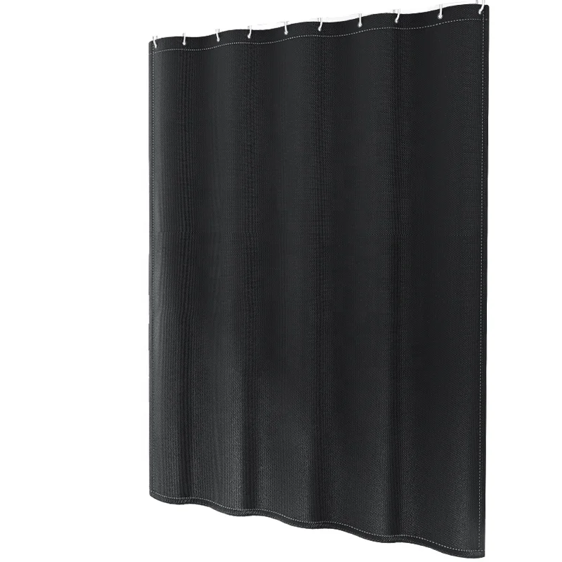 High quality waterproof and mildew proof 120gsm polyester fabric hotels bathroom shower curtain