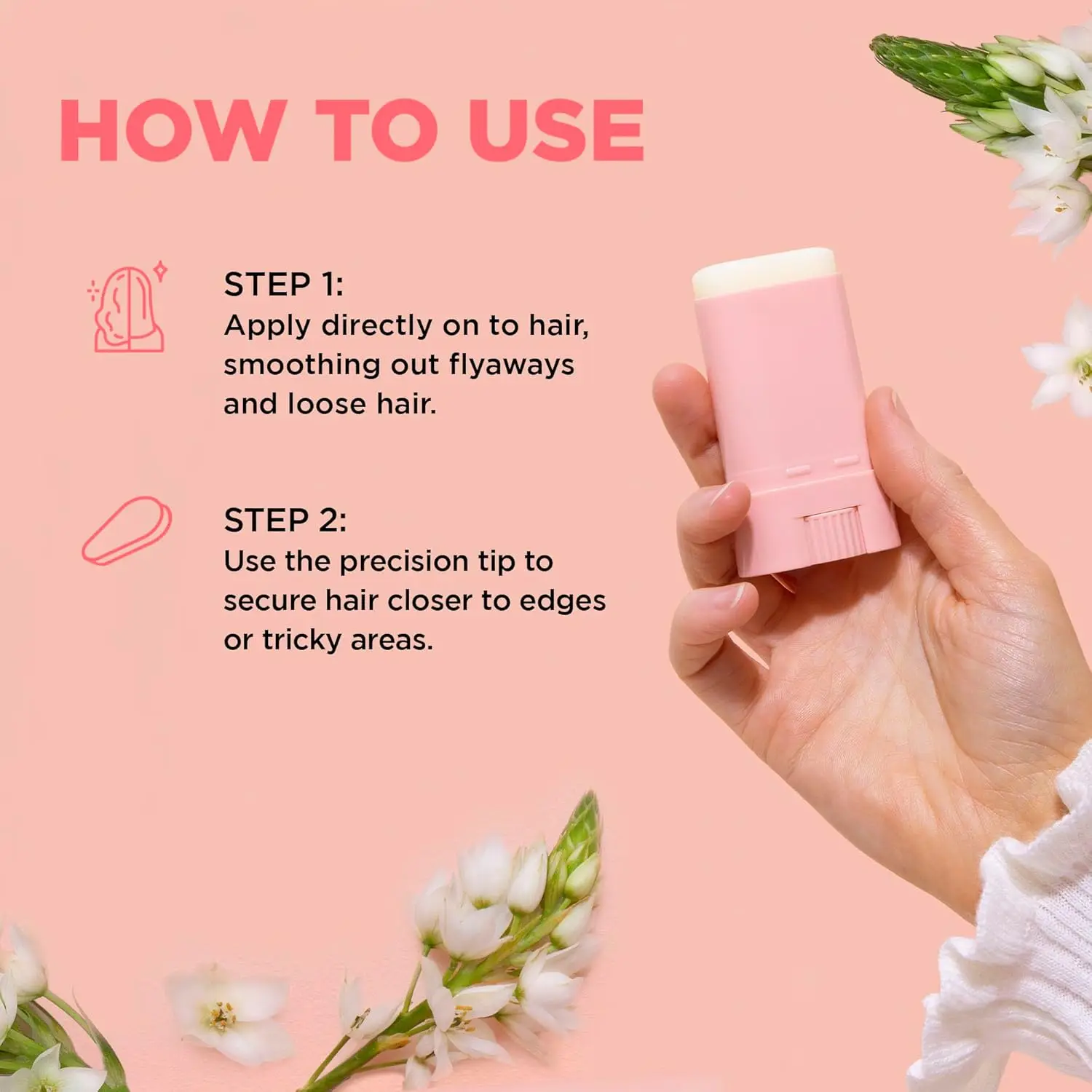 New Arrivals Hair Care Natural Edge Control Strong Hold No White Residue Anti Frizz Natural Styling Gel Wax Stick for Hair