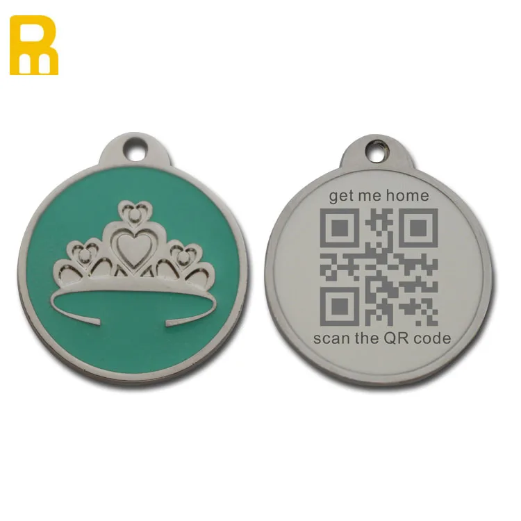 Hot Round Dog Cat Id Tags Tag Engraving Name And Telphone Number And Pet Supplies Diy Personalized Dogs Id Tag Stainless Steel