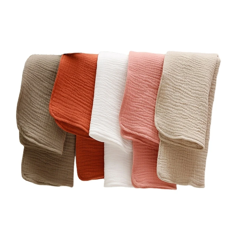 4 layers 100% cotton muslin newborn baby burp clothes