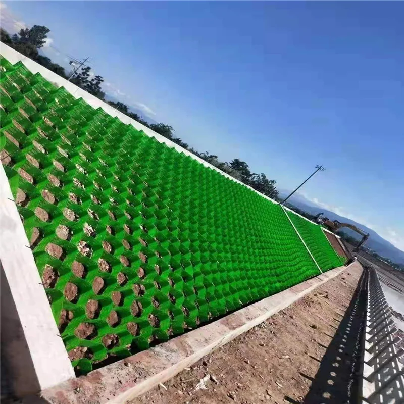 slope protection Honey Comb Geocell gravel grid stabilizer driveway Geo cell Textured Hdpe Geocells