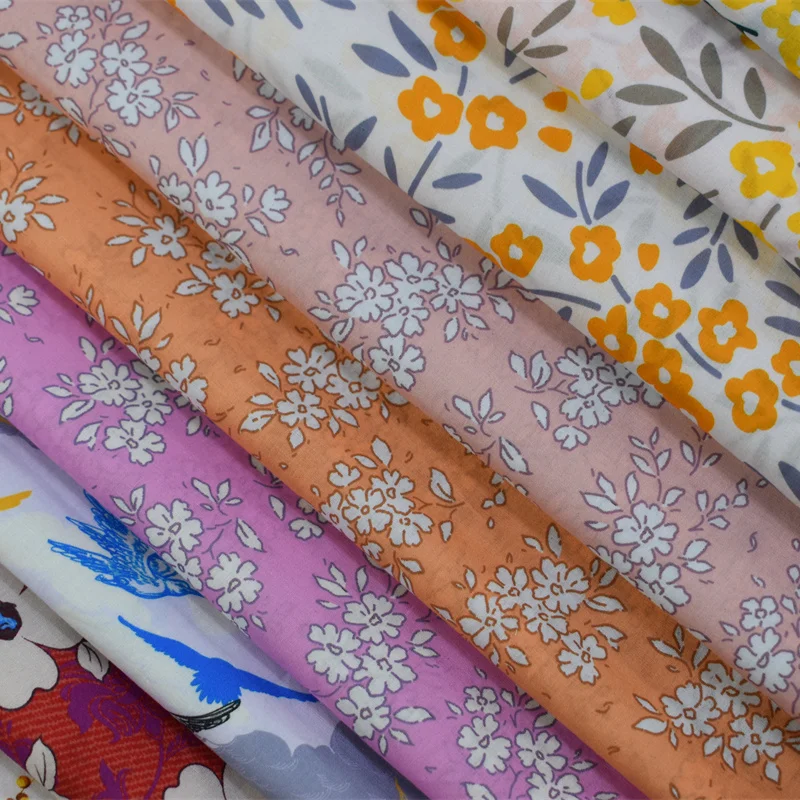 2024 new design custom digital printing cotton tana lawn fabric same quality base fabric as liberty london fabric