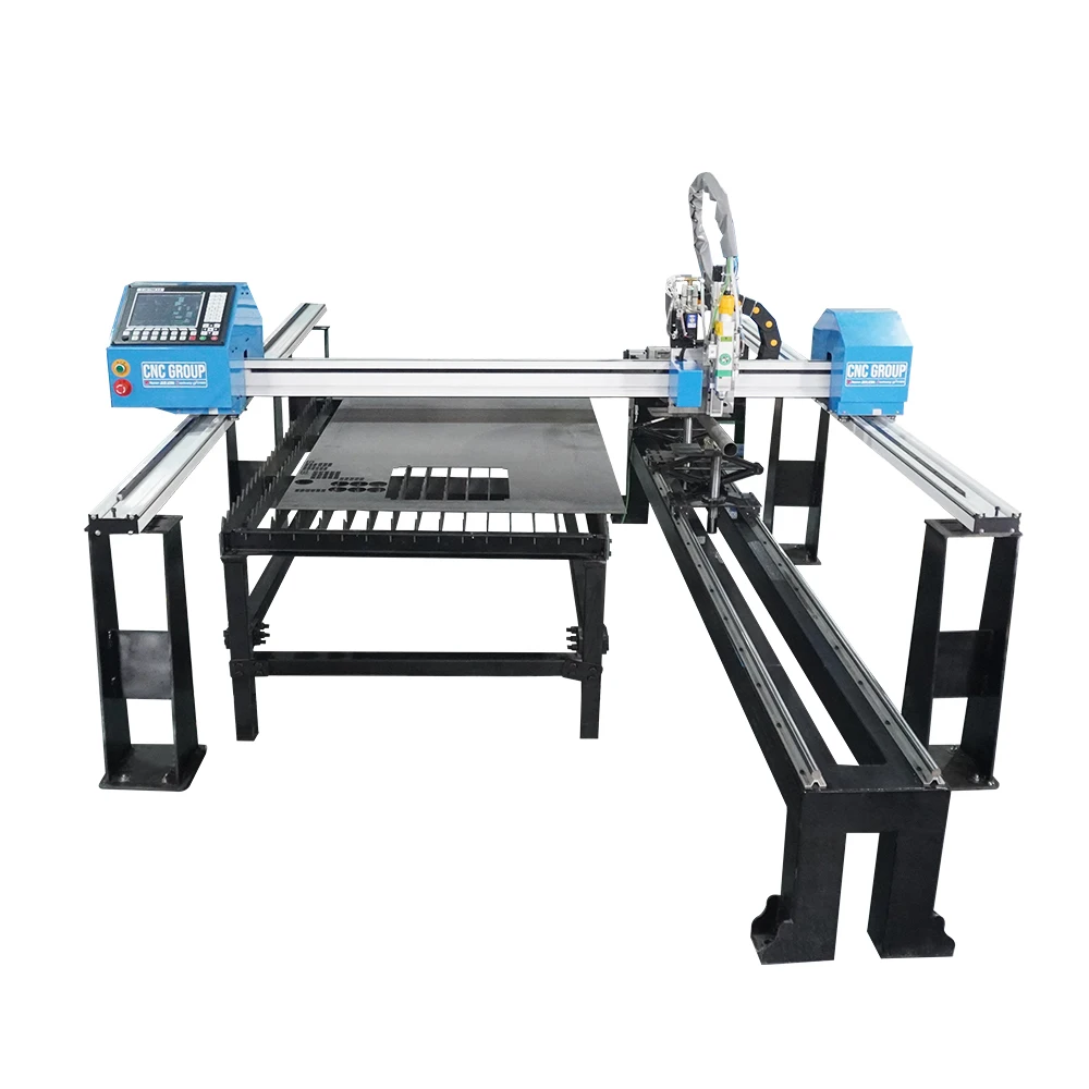 Portable gantry laser cutting machine specializes in cutting metal sheets with multiple power options factory direct sales