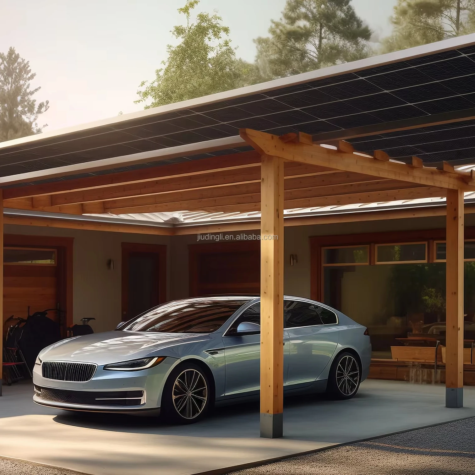 Super Racking Systems for Home Carport Installation Structure Steel Solar Panel Pole Mount Solar PV Ground Mounting Stand