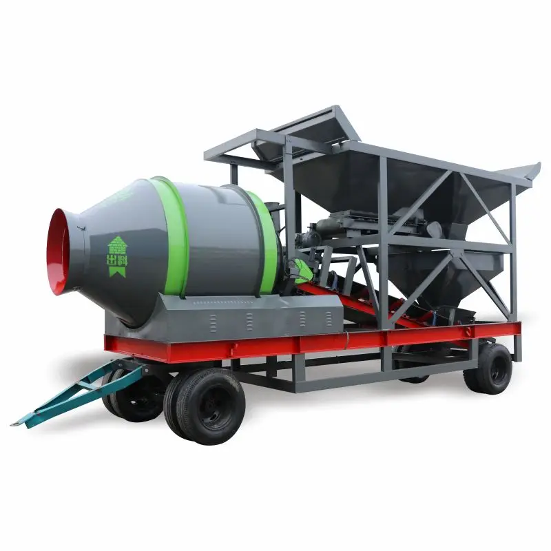 Construction Equipment Three Hopper Type Self Loading Concrete Batcher Plant JS1000 Mixer Concrete Batching Machine