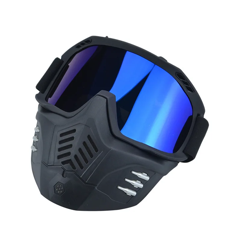 Windproof Sports Riding Snow HD Snowmobile Riding Motocross Mask Glasses Full Face Motorcycle Helmets Snowboard Ski Goggles