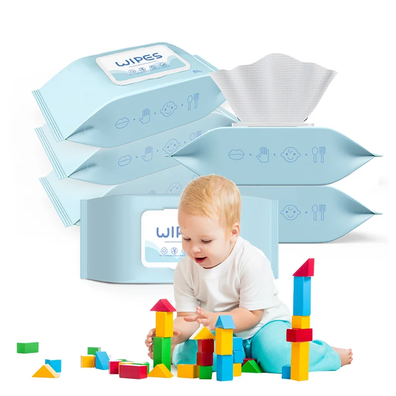 Disposable No Alcohol organic Baby Wet Tissue Wet Wipes Cleaning