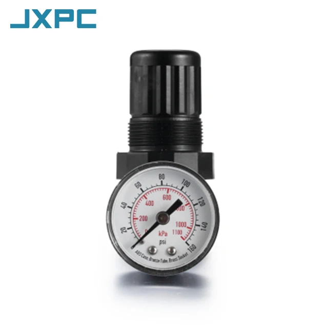 1/8 inch 1/4 inch NPT Air Regulator, 14 cfm Rated Flow, 20 bar Max. Pressure