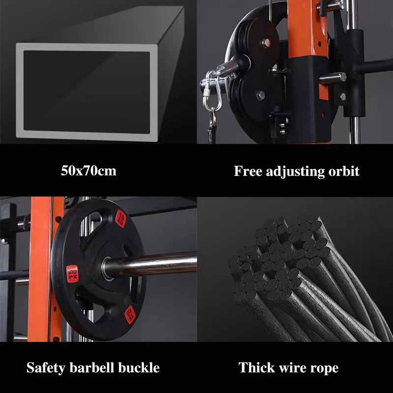 ZJFIT Wholesale manufacture multi power Rack gym fitness equipment sqat machine squat rack smith machine