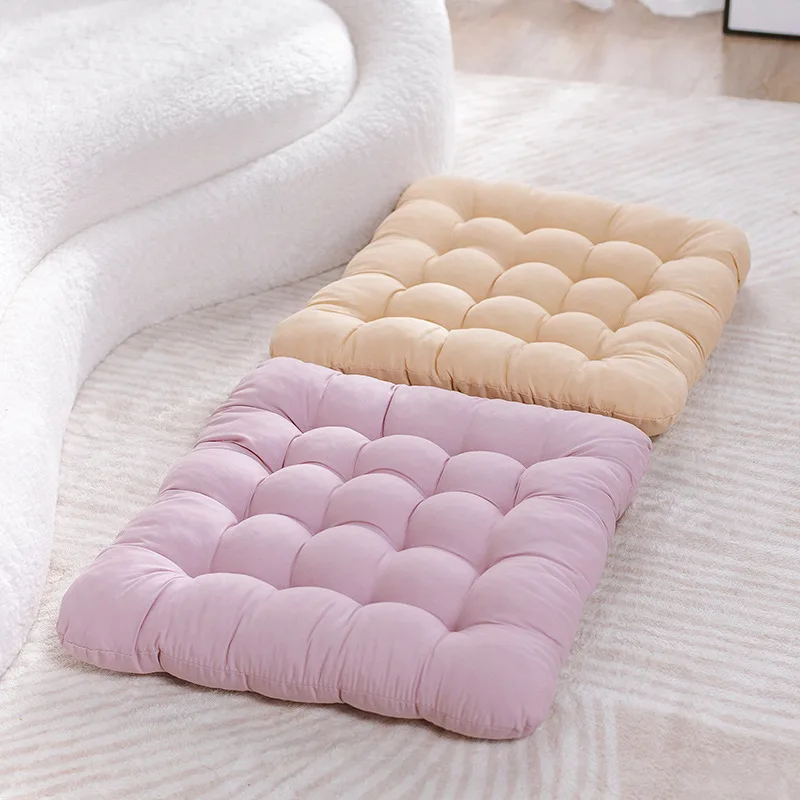Hot Sale Solid Color Square Meditation Cushion Chair Pads Patio Tatami Floor Cushion for Living Room