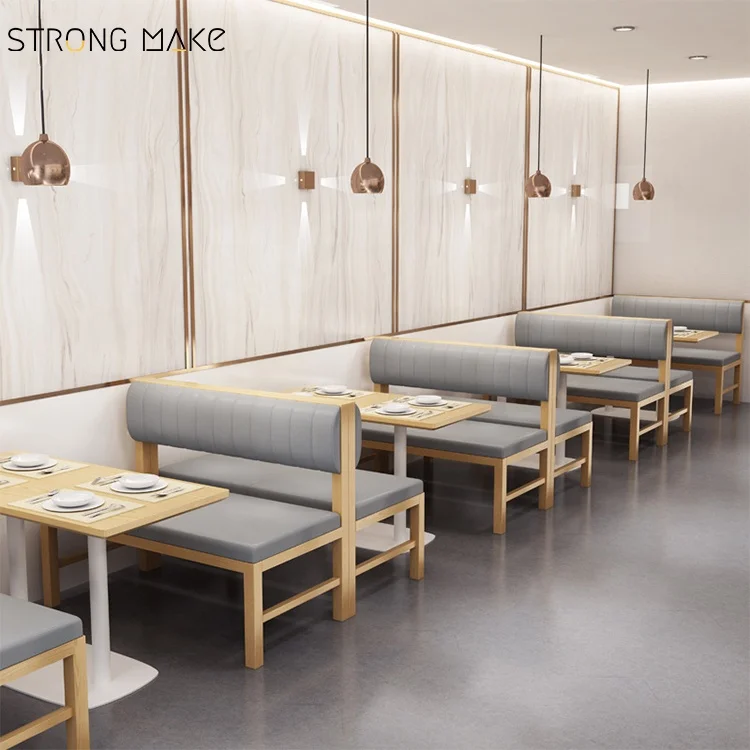 Современная мебель для ресторанов быстрого питания Canap, ресторан, интрига, индивидуальный ресторан, деревянные диваны
