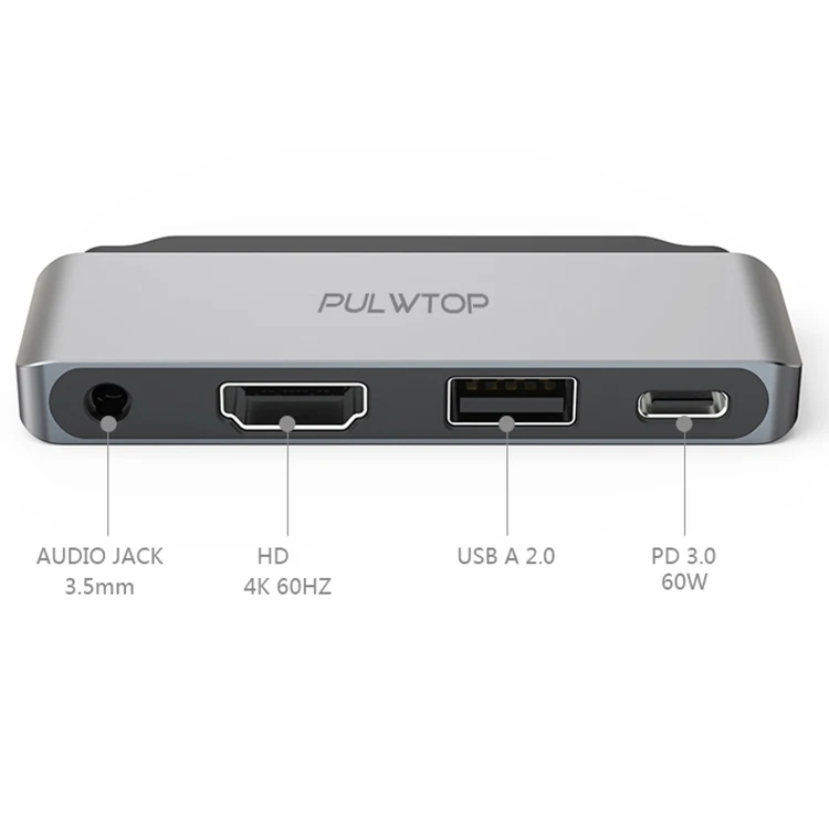 Pulwtop Hub USB Hub with Splitter Adapter for PC Laptop Computer Peripherals