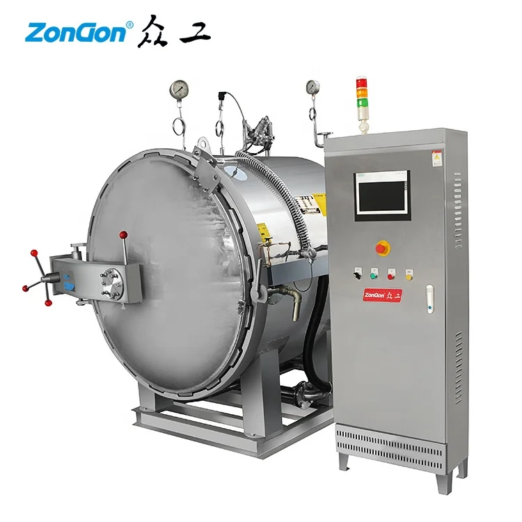 High temperature sterilizer retort for sardine canning fish