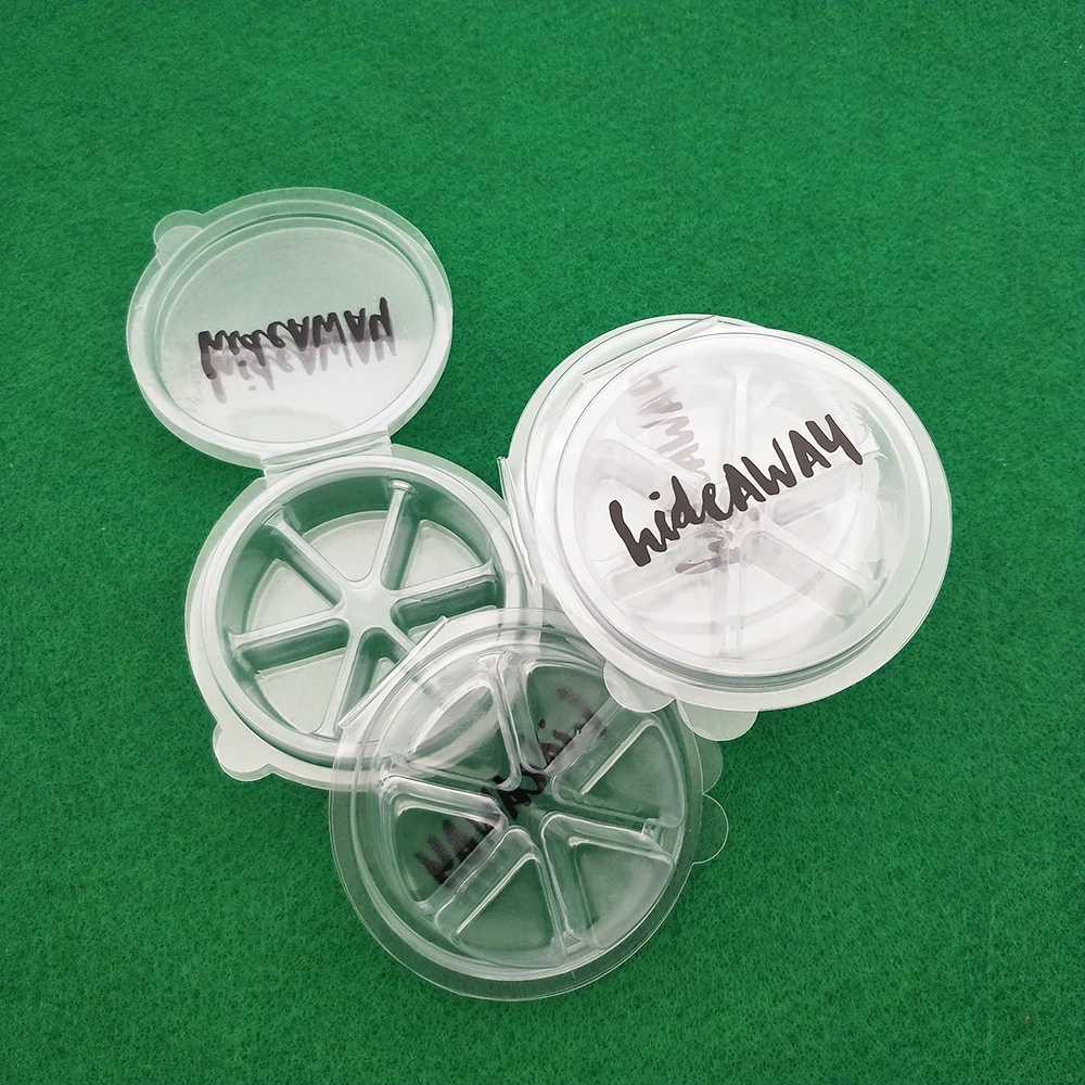 Round Shape 6 Cavity Soy Wax Melts Mmould Clamshell Packaging