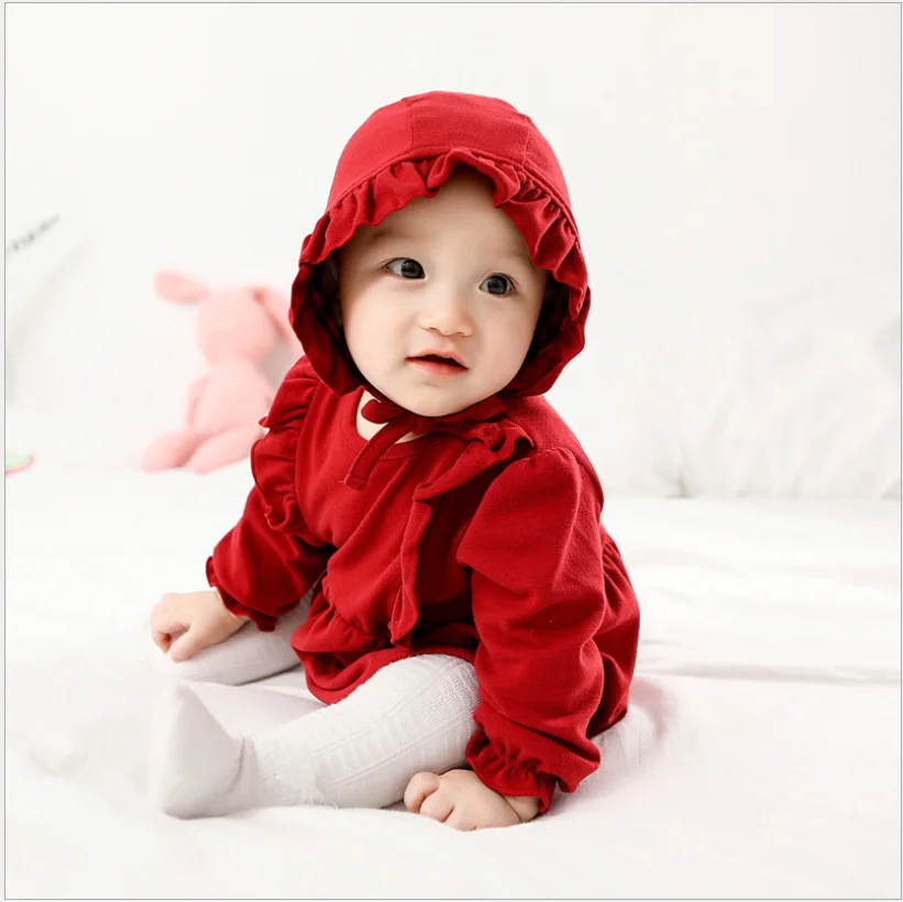 
Newborn Harley Triangle Climbing Suit Baby Long Sleeve Jumpsuit Spring and Autumn 