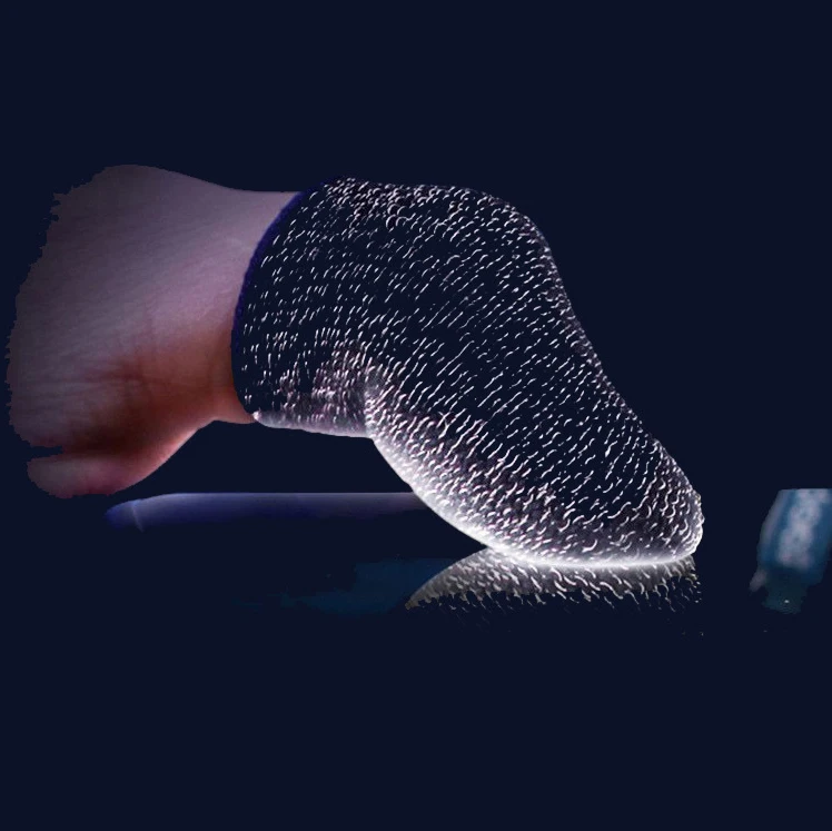 Hot Selling Gaming Carbon Fiber Finger Sleeve Touch Screen Professional Breathable Sweat-proof Finger Sleeve for Gaming