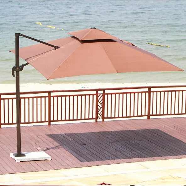 Зонт от солнца muebles de terraza роскошные уличные пляжные зонтики с принтом логотипа для ресторанов и террасы
