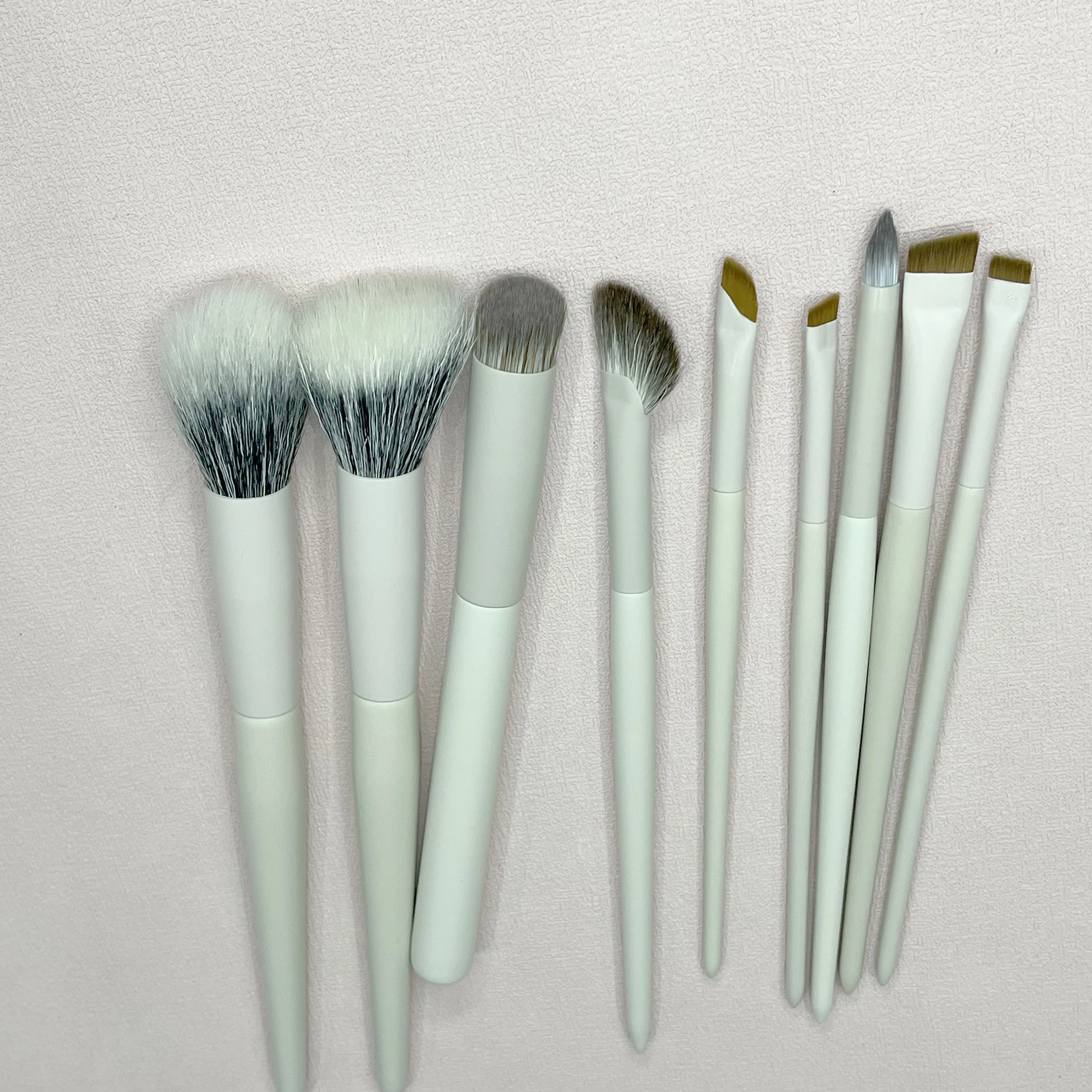 High Quality White Porcelain Cosmetic Brush Set Custom logo