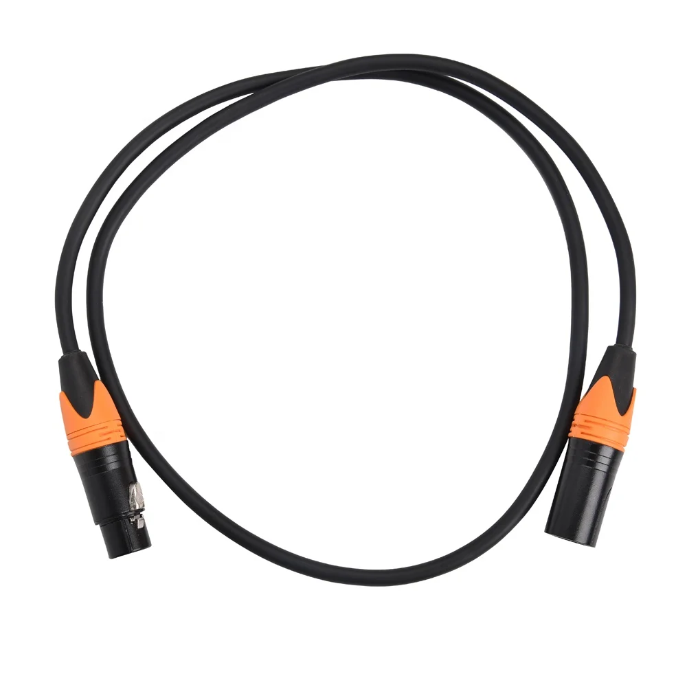 
6.0mm Xlr Cable Black Orange Microphone Cable 