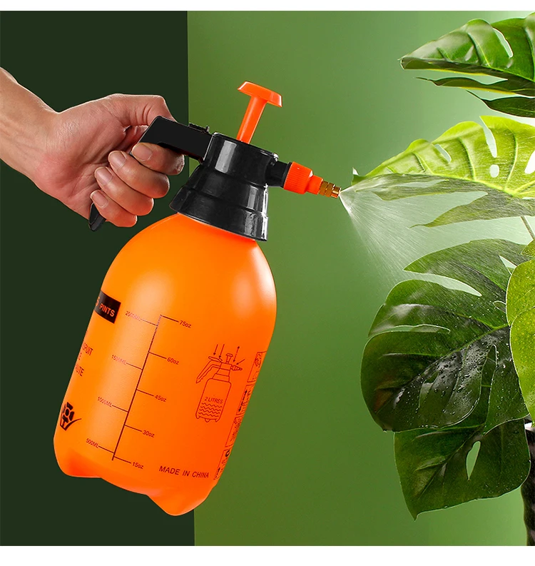 Household Garden 2L Plastic Pressure Mist Sprayer Bottle With Handle Plastic Trigger Sprayer