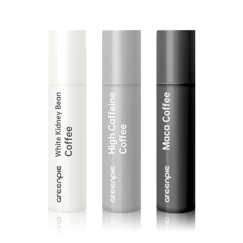 Greenpie Maca Coffee белый экстракт фасоли OEM кофе с высоким содержанием кофеина в алюминиевой трубке для мгновенного