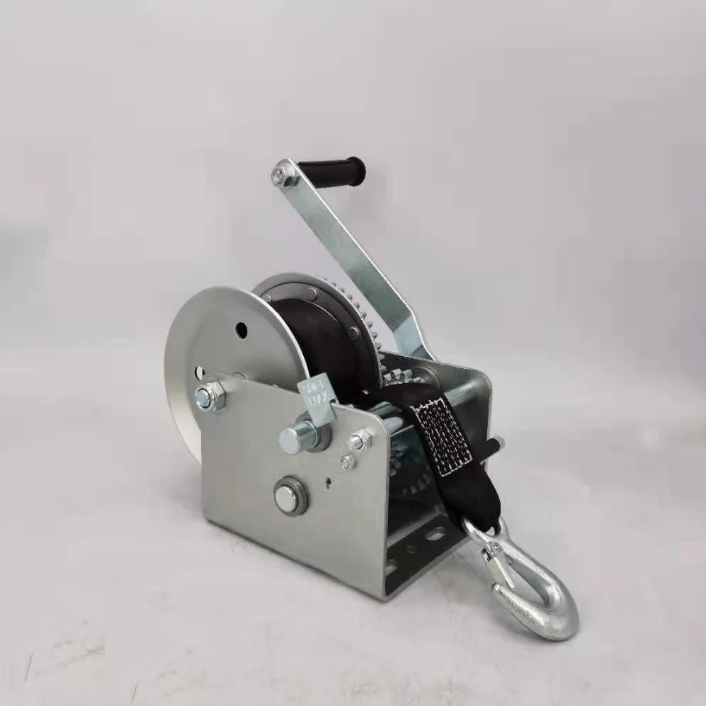 Heavy Duty 3200LBS Portable Manual Hand Winch Trailer Winch for Boat North America market Dual Drive Winch