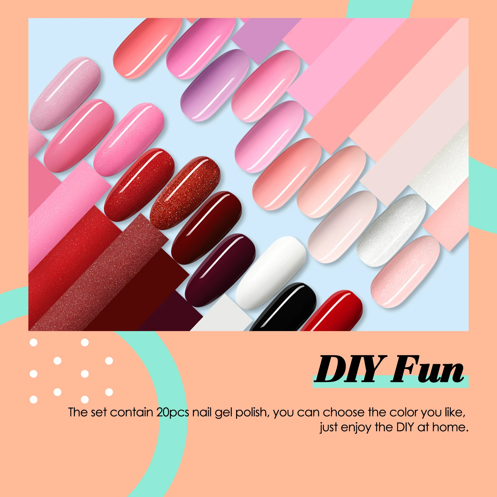 OEM ODM 2022 Hot Sale Nail Polish Kit 10 pcs Gel Polish Color UV Gel Set Manicure Salon Supplies OEM Logo Private Label sample