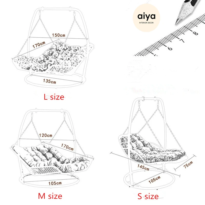 
Leisure style swing hanging chair single egg chair rattan chair for outdoor furniture 