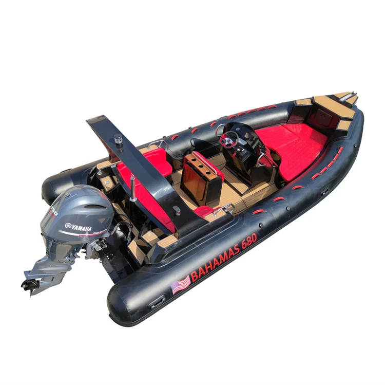 MerVista Luxury yachting pro 7m boat 6.8m fiberglass hull rib boat for 12 passengers