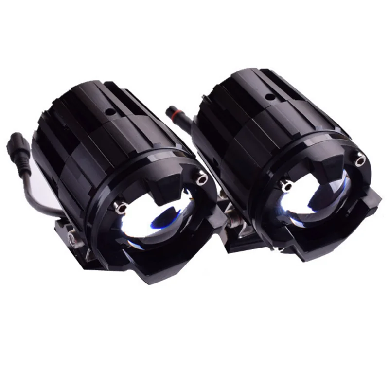 Owl Design M5 MINI Dual Color Waterproof Motorcycle led Headlights for Motorbike led Driving Spotlight Fog Work Light