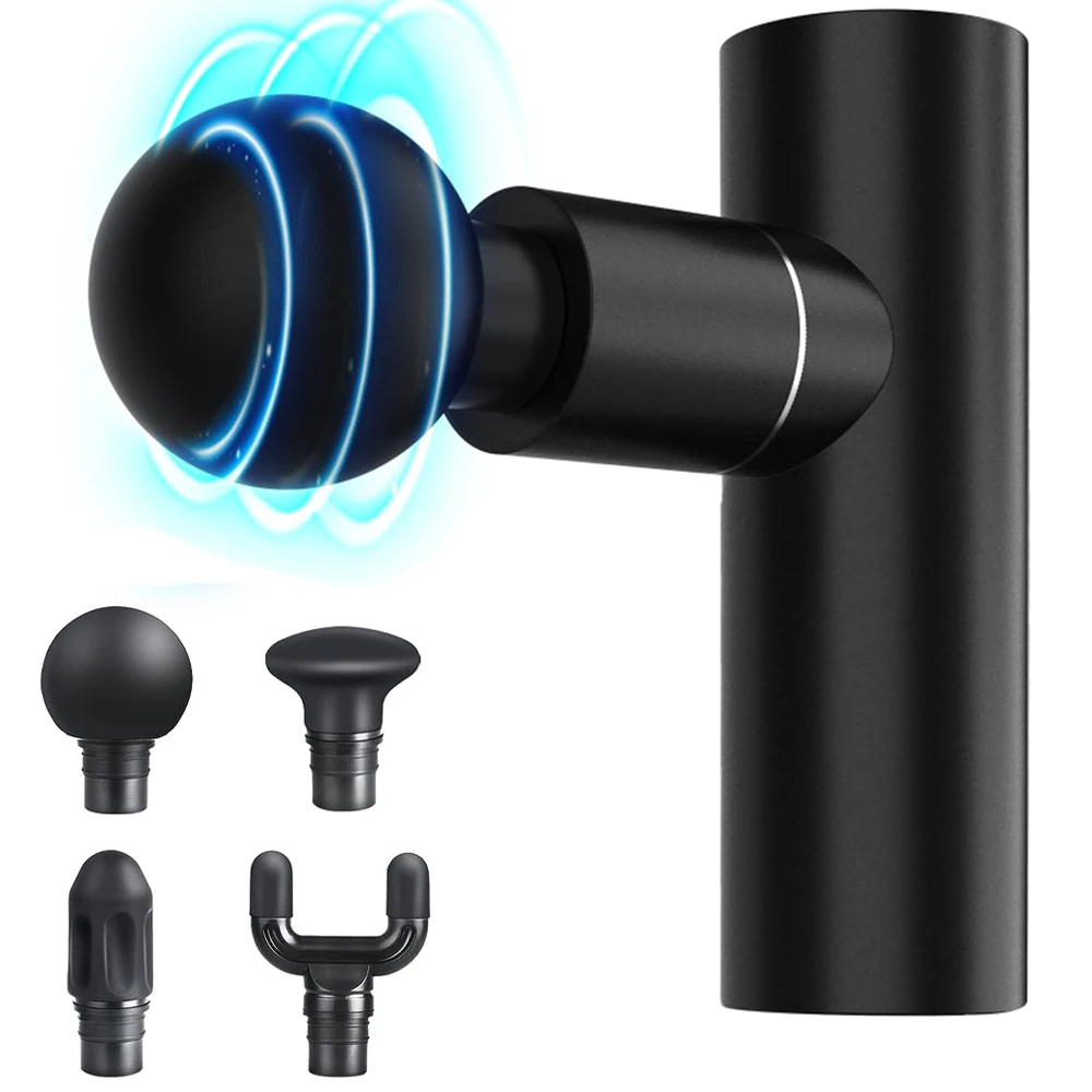 2024 Competitive Price New Design Electric Metal Muscle Mini Massage Gun Professional Body Message Gun Custom Logo Massager Gun