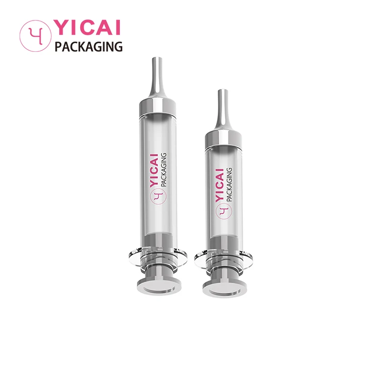 Акриловый шприц для косметики вакуумный насос крема глаз 10 мл