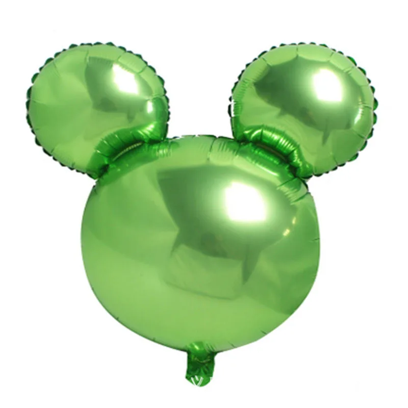 Pretty Monochrome Cartoon Mouse Head Shape Aluminum Foil Balloons For Decoration