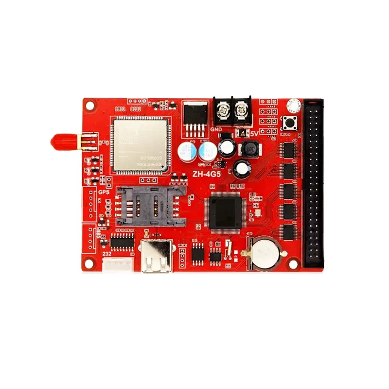 ZH-4G5 Single and Double Color Door Color Control Card 4G Network Development Cloud Server Cluster Control System