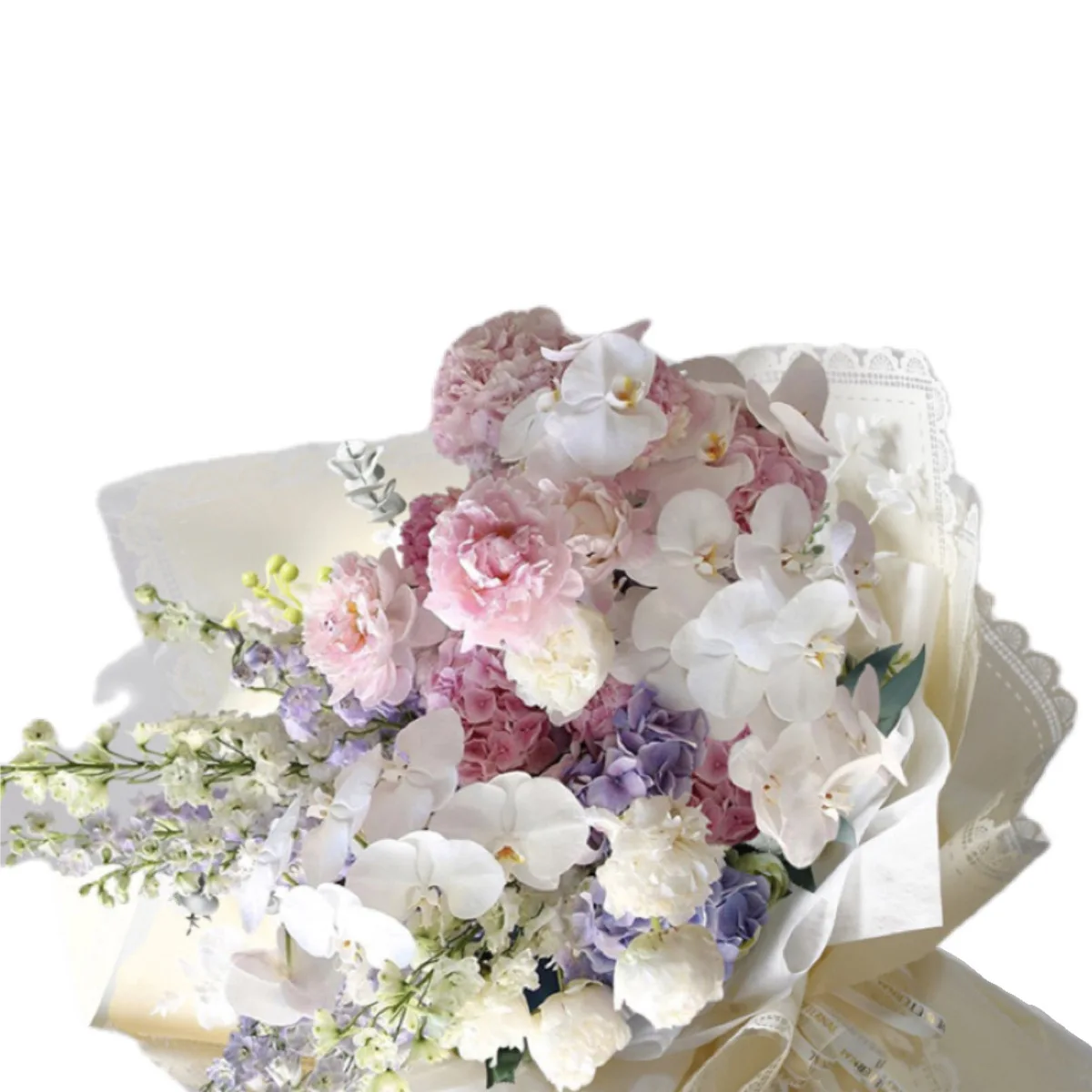 Lace Edge Thickened Double Bread Flower Bouquet Wrapping Paper Waterproof Material Cellophane