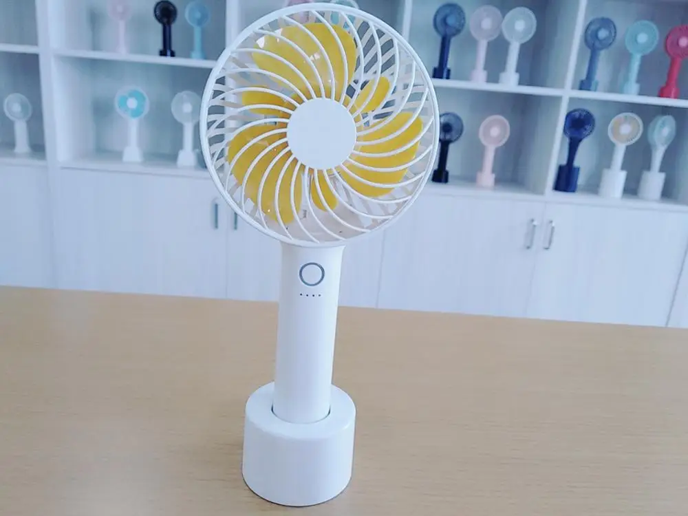Home Travel Office Shopping 2000mah Battery Handheld Portable USB Charging Cooling Fan