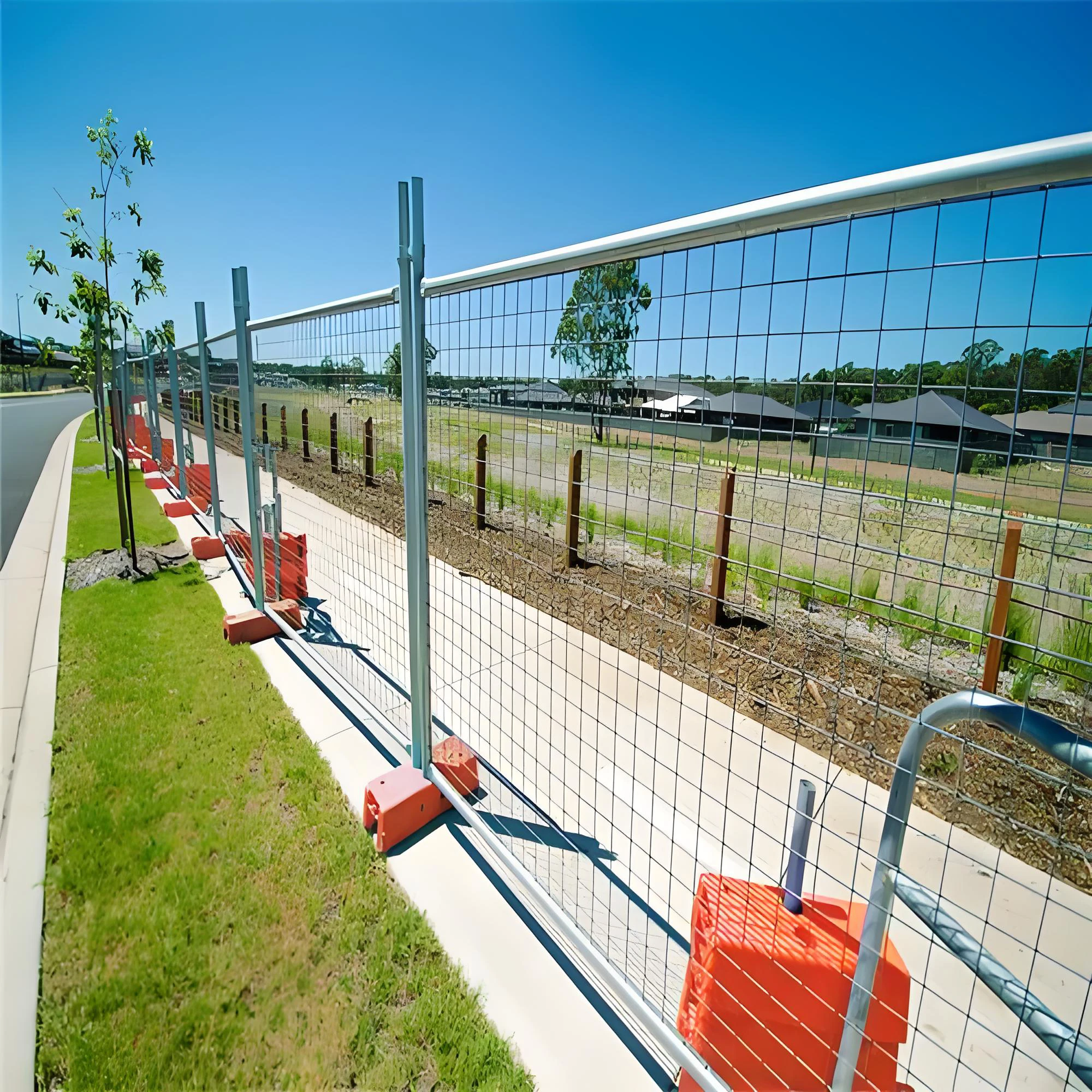 Heavy Duty Galvanized Welded Wire Outdoor Portable Ca Event Metal 6x10 Canada Temporary Fence Panel For Construction Site