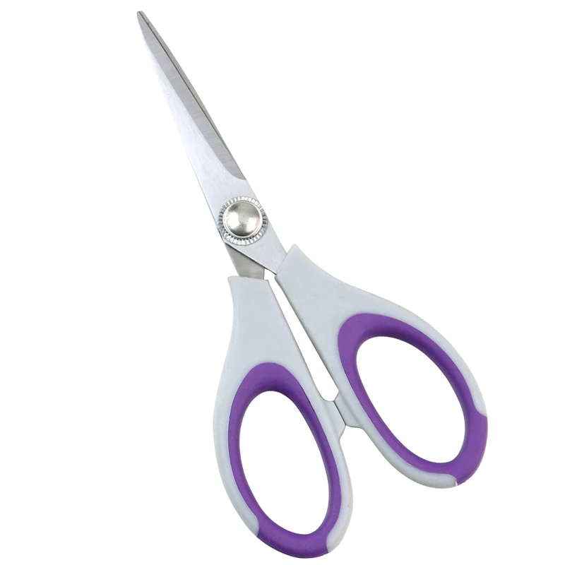 5 3/4 inch professional stainless steel blade rubber handle household and office stationery scissors