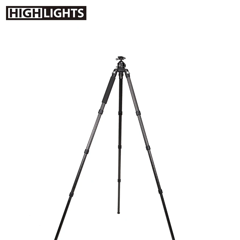 
Chinese Manufacturer 4 Section Leg Mobile Phone Tripod Carbon Fiber Stand Tripod 
