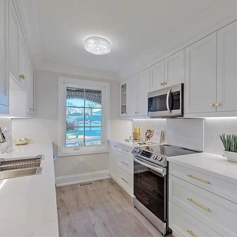 European style luxury customized size modern complete modular kitchen cabinets for apartment kitchen