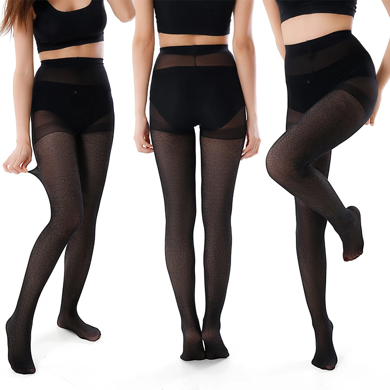 Sexy Women Pantyhose Summer Nylon Tights High Elastic Leopard Mesh Print Long Stockings Fishnet Hosiery Designer Tights Socks